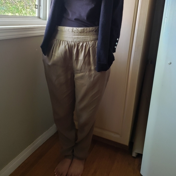 Aritzia Wilfred Casbah Lyocell Pant (tan) - Picture 2 of 7